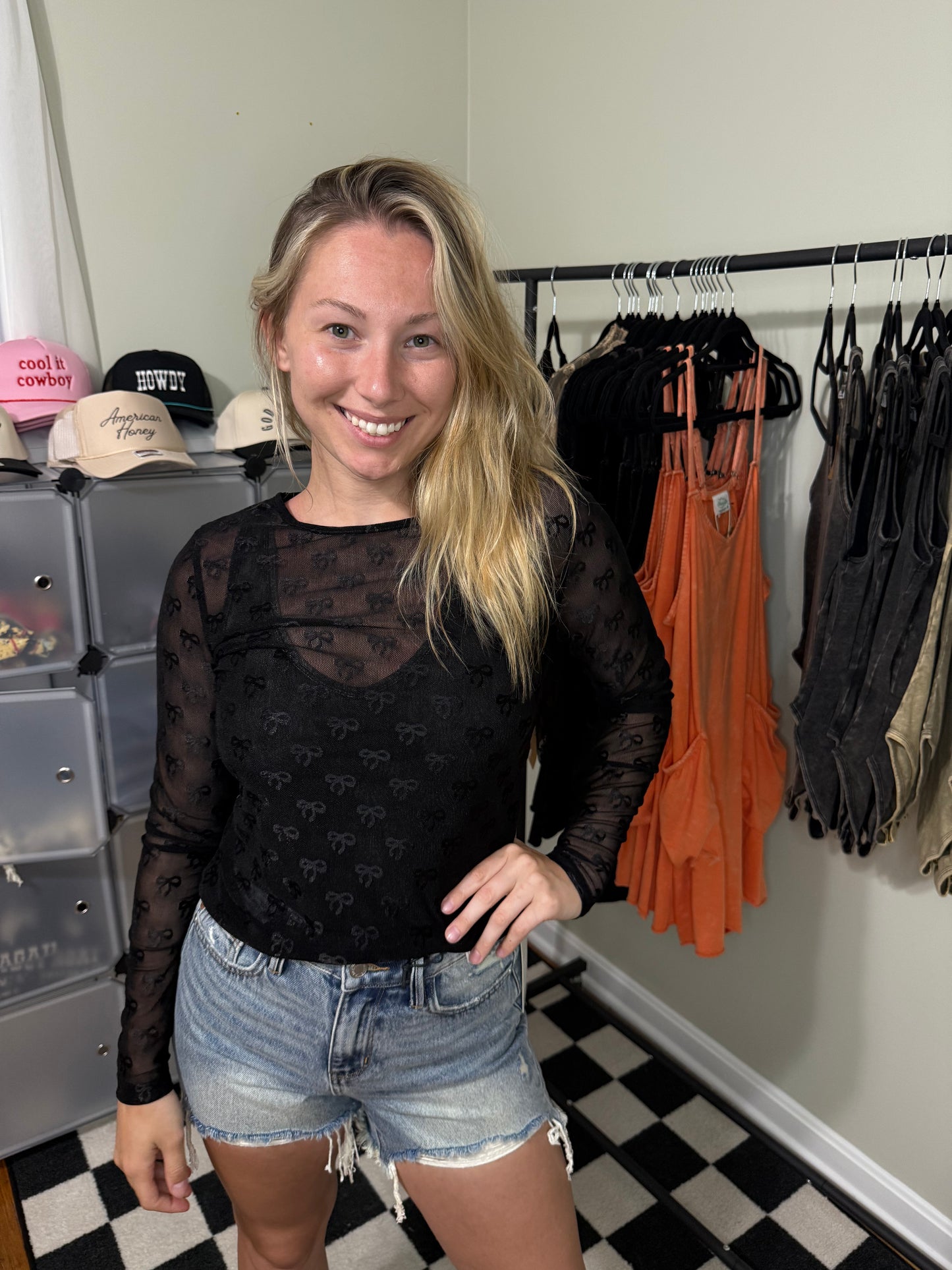 Mineral wash bodysuit: ASH BLACK