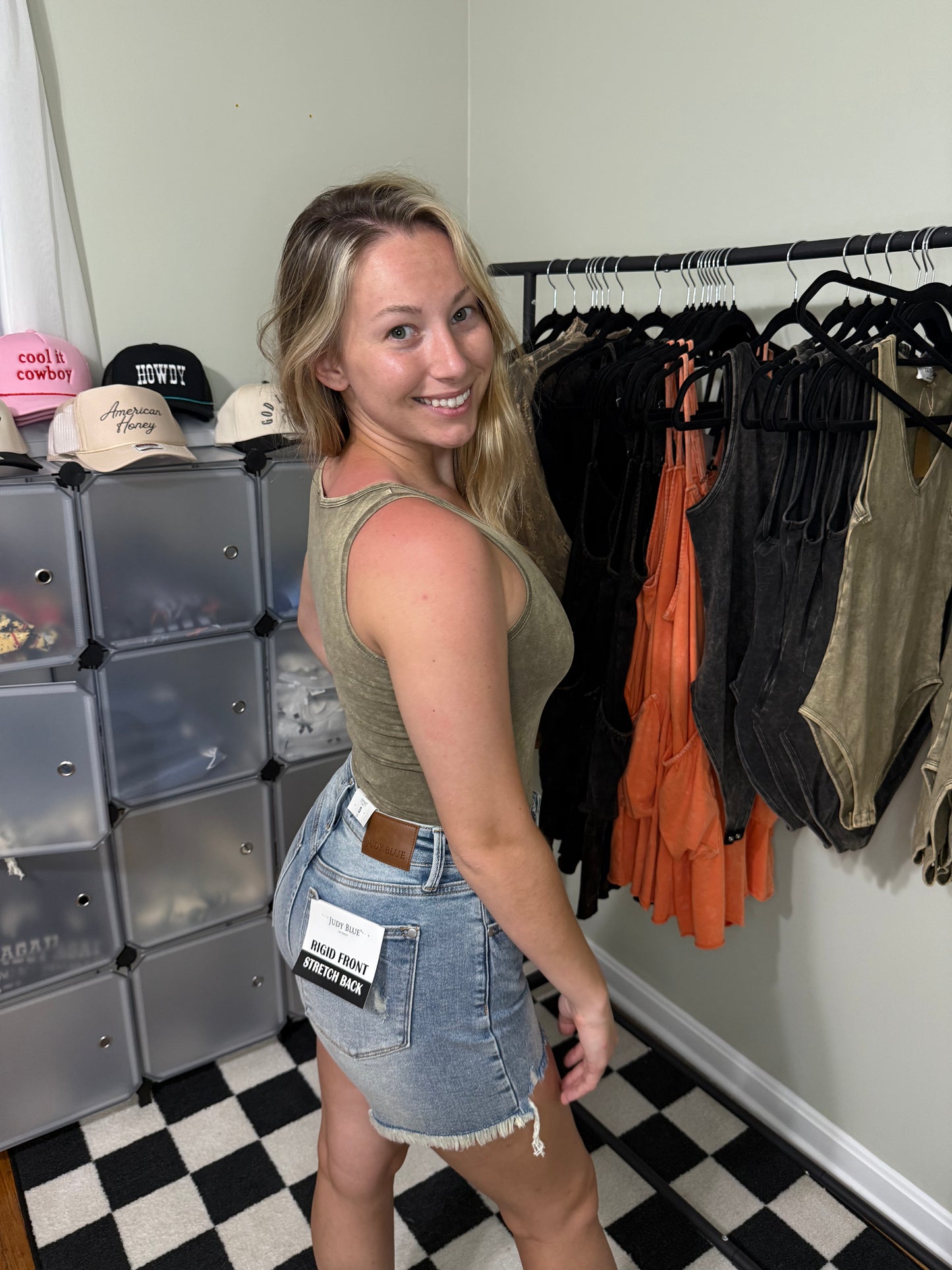 Mineral wash bodysuit: MOCHA