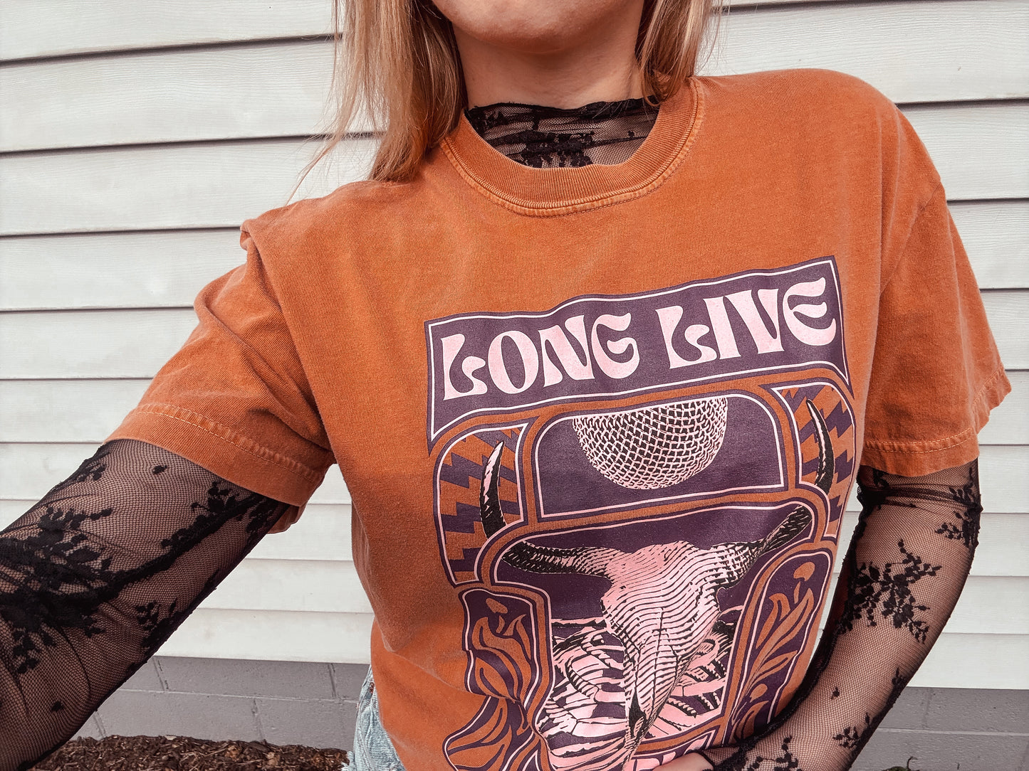 Sheer Layer Top: Black